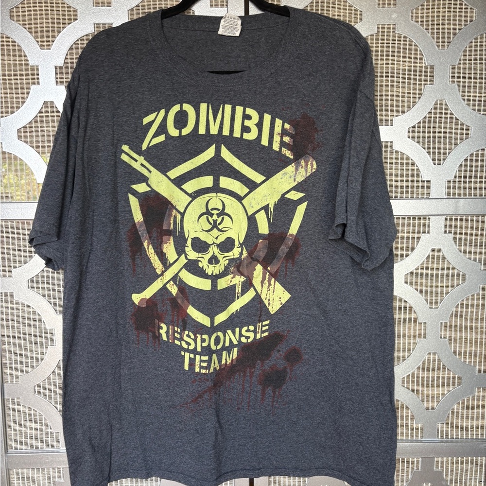 Fruit of the Loom Dark Gray Zombie Response Team Tee